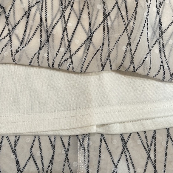 She + Sky dress white sheer lines Spagetti adjustable strap new never worn - Picture 3 of 8